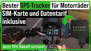 Bester GPS Tracker f&uuml;r Motorr&auml;der  SIZZAPP Echtzeit Tracker