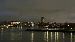 Calm evening by the river