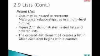 HTML5 Lists