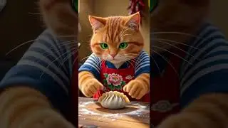 The Caring Cat Chef with Family #catchef  #familycare  #virtualcharacters  #heartwarmingstory