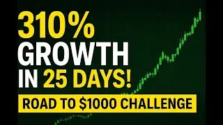 Road to $1000 Forex Challenge | $28 Today's Profit | 310% Growth in Just 25 Days 🔥
