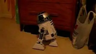 R2D2 Interactive Robot on patrol