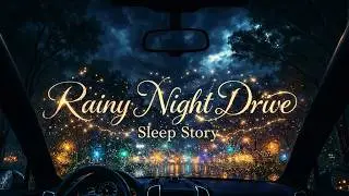 Rainy Night Drive - Sleep Story for Adults with Rain on Car Sounds