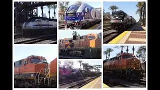 Railfanning Fullerton 2-10-24: MP36 902, The Golden Swoosh and Heavy Traffic