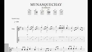Kjarkas Munasquechay Tablatura
