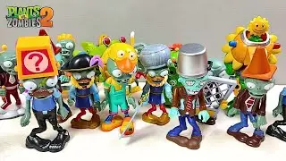 COLORFUL PLANTS VS ZOMBIES Toys set ASMR | PVZ 2 HEROES  Toys Review 植物大战僵尸玩具套装