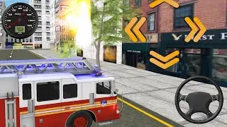 Fire Truck Driving Simulator: Fire Fighting - New York Fire Department Truck - Android Gameplay