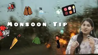 Monsoon care tips ☔🌧️💧💙 Easy tips to stay fresh and glow #rainy #viral #tips #fashion