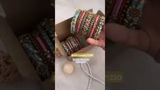 bridal silk thread kundan bangles making ₹1250 Return & Replacement available!!!
