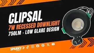 Clipsal TPDLLGBK | Recessed Downlight Low Glare 750lm | Black