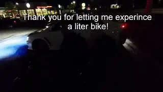 FIRST TIME ON A LITER BIKE!!