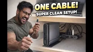 One Cable Laptop Setup 🔥 | Super Clean Desk Setup | clean setup for gaming laptop