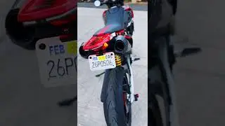 2024 Ducati Hypermotard 698 Mono twin exit slip-on race exhaust by Austin Racing