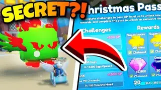 😱FREE SECRET PET?!! Completed Christmas Pass Rewards! (Roblox Mining Simulator 2)
