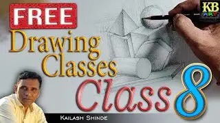 free drawing classes ll class -8 #kbart #artclass # kailashshinde # Painting Classsis #sketch