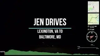 4K TIMELAPSE DRIVE- LEXINGTON, VA TO BALTIMORE, MD