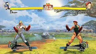 Decapre vs Cammy (Hardest AI) - Ultra Street Fighter IV.