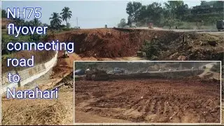 NH75 Kalladka Flyover connecting to Narahari new road
