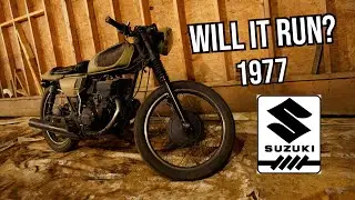 ABANDONED 1977 Suzuki, Will It Run?