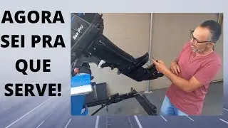 Como funciona o leme da rabeta do motor de popa