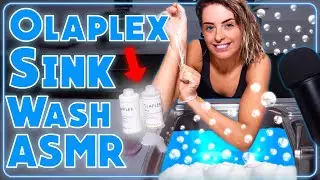 [ASMR] Olaplex | Over Sink Hair Wash | Nylon Gloves !!!