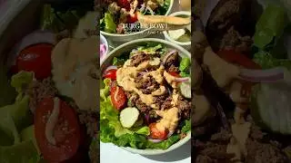 BURGER BOWL!🍔🥗 s&aacute;cate las ganas de una hamburguesa con este bowl riqu&iacute;simo y f&aacute;cil! #receta #keto