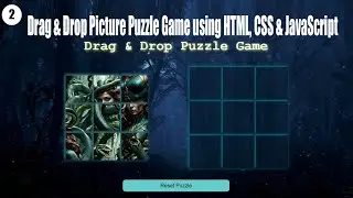 Drag & Drop Picture Puzzle Game using HTML, CSS & JavaScript | Fun Image Shuffle Project