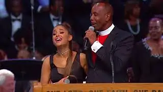 Bishop sorry for touching Ariana Grande at Aretha Franklin funeral