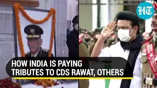 Watch: From J&K to Tamil Nadu, India mourns tragic deaths of CDS Rawat, his wife and 11 others