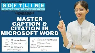 INSERT CAPTION IN MS WORD | Step-by-Step Guide by Kareena Ma'am | Softline Institute