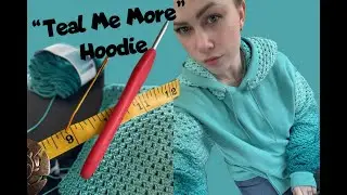 &ldquo;Teal Me More&rdquo; Hoodie (upclose)