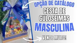 Como montar uma cesta de guloseimas MASCULINA | Presente criativo passo a passo + pre&ccedil;o revelado
