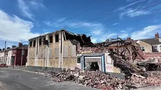 kent rd club.demolition update......blackpool