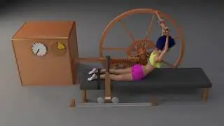 Amazing backbend stretching machine, triple fold contortion training, advanced contortion girl