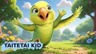 Polly the Parakeet - Fun Animated Music Video for Kids -  Children's song - TAITETAI KID