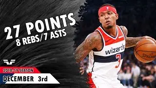 Bradley Beal - 2018.12.03 - Wizards vs Knicks - 27 Pts, 8 Rebs, 7 Asts