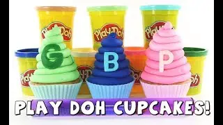 Making Play Doh Cupcakes with Surprise Toys Hidden Inside | How to Make Play-Doh Food | Amy Jo DCTC
