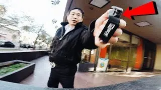 *FOOTAGE* THIS ANGRY SECURITY GUARD THREATENED TO MACE ME! (BMX IN COMPTON)