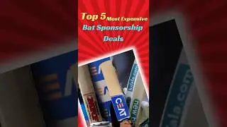 Top 5 Most Expensive Cricket Bat Sponsorship deals || Expensive Bat Deals || Virat Kohli