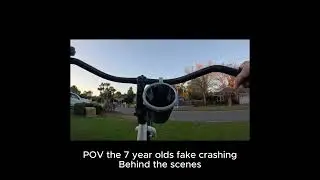 POV the 7yo fakes a crash for views