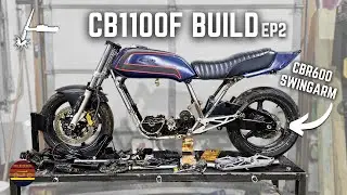CB1100F Build EP2 - Mounting The CBR Swingarm!