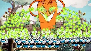 Cuphead - Mugman Duplicate Army VS All Bosses