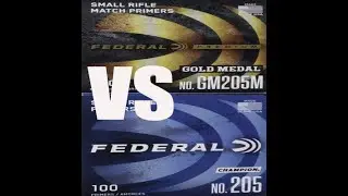 Federal Small Rifle Primers Comparison ( 205 and GM205M )