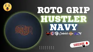 ROTO GRIP HUSTLER NAVY * URETHANE COVER? * OUTSTANDING PIN UP & PIN DOWN BALL MOTION!