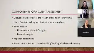 Client Assessment -SHORT- importance of a health intake