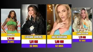 Essas São as Brasileiras Famosas Mais Altas — Veja a Altura e a Idade