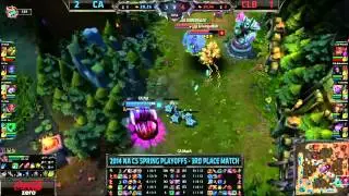 CA Duocek Lulu VS CLB Prolly Soraka Game 4 Highlights   NACS 2014 Spring 3rd Place MUST SEE