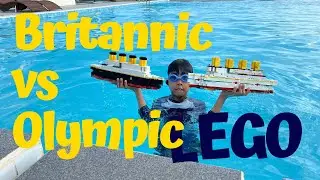 Bricks Creator: HMHS Britannic & RMS Olympic Lego Ship Sailing and Sinking! | Brick Builder