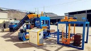 QT4 18machine automatique de fabrication de blocs creux en b&eacute;ton hourdi au Gabon, Congo, Madagascar