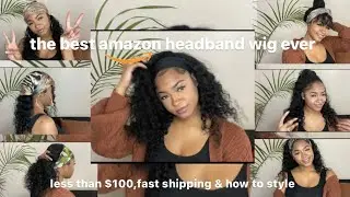 BEST HEADBAND WIG for BEGINNERS🔥😍 |Amazon find & Affordable| ft.Domiso Hair